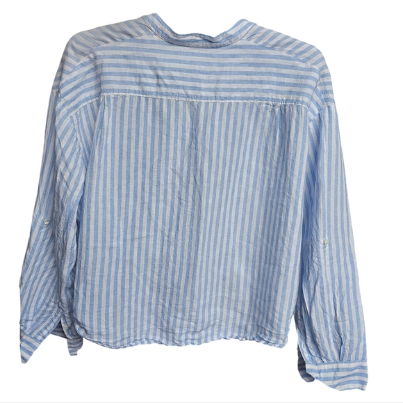 The Group Babaton Adara Linen Blouse Size M - Picture 4 of 10